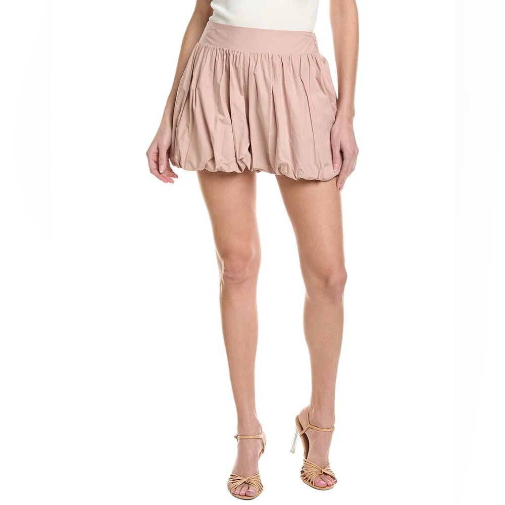 Susana Monaco Poplin Bubble Shorts – Chamoisee – Size M - NWT